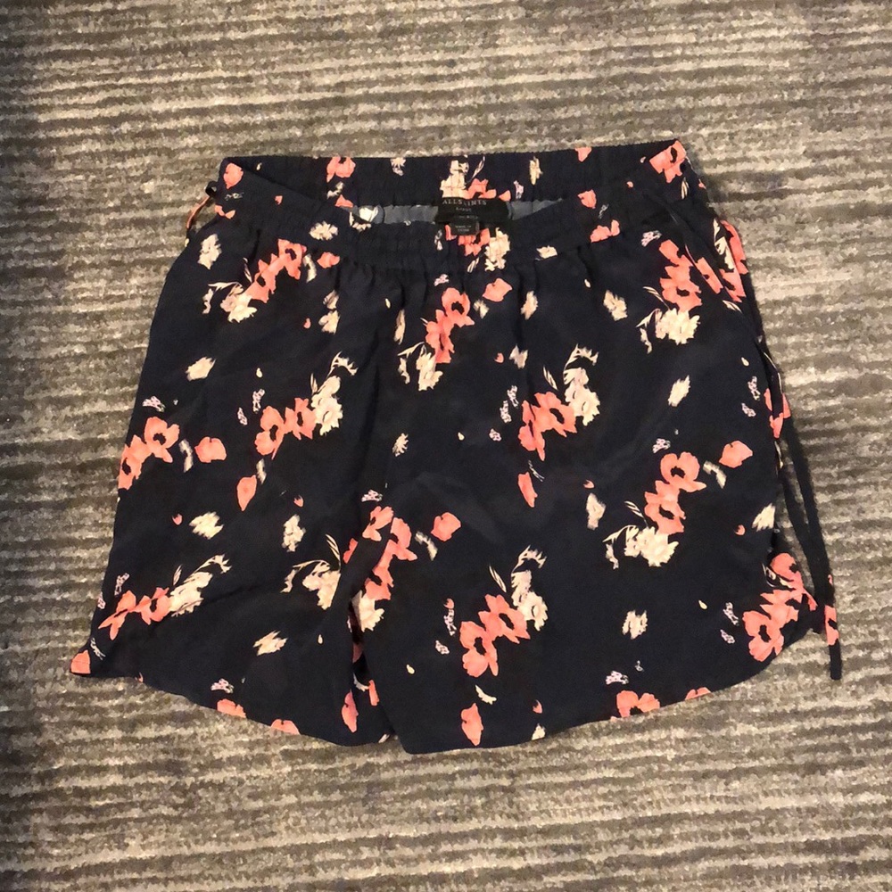 All saints silk shorts
